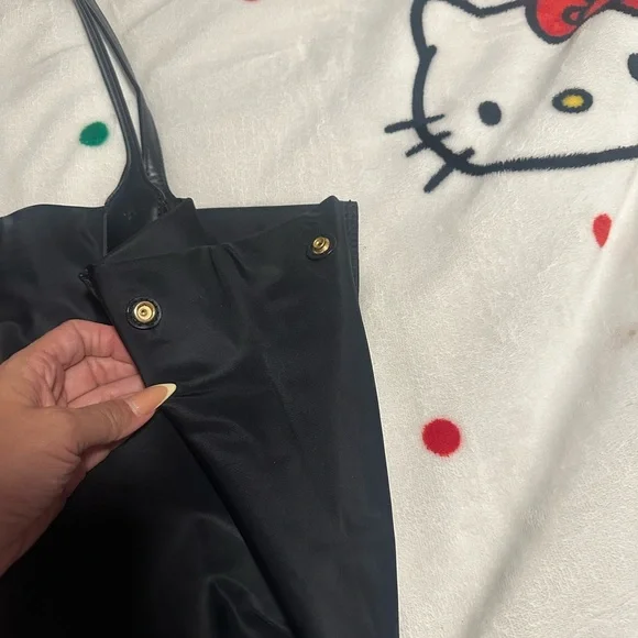 Tory Burch Black Leather Tote Bag - Picture 3 of 9